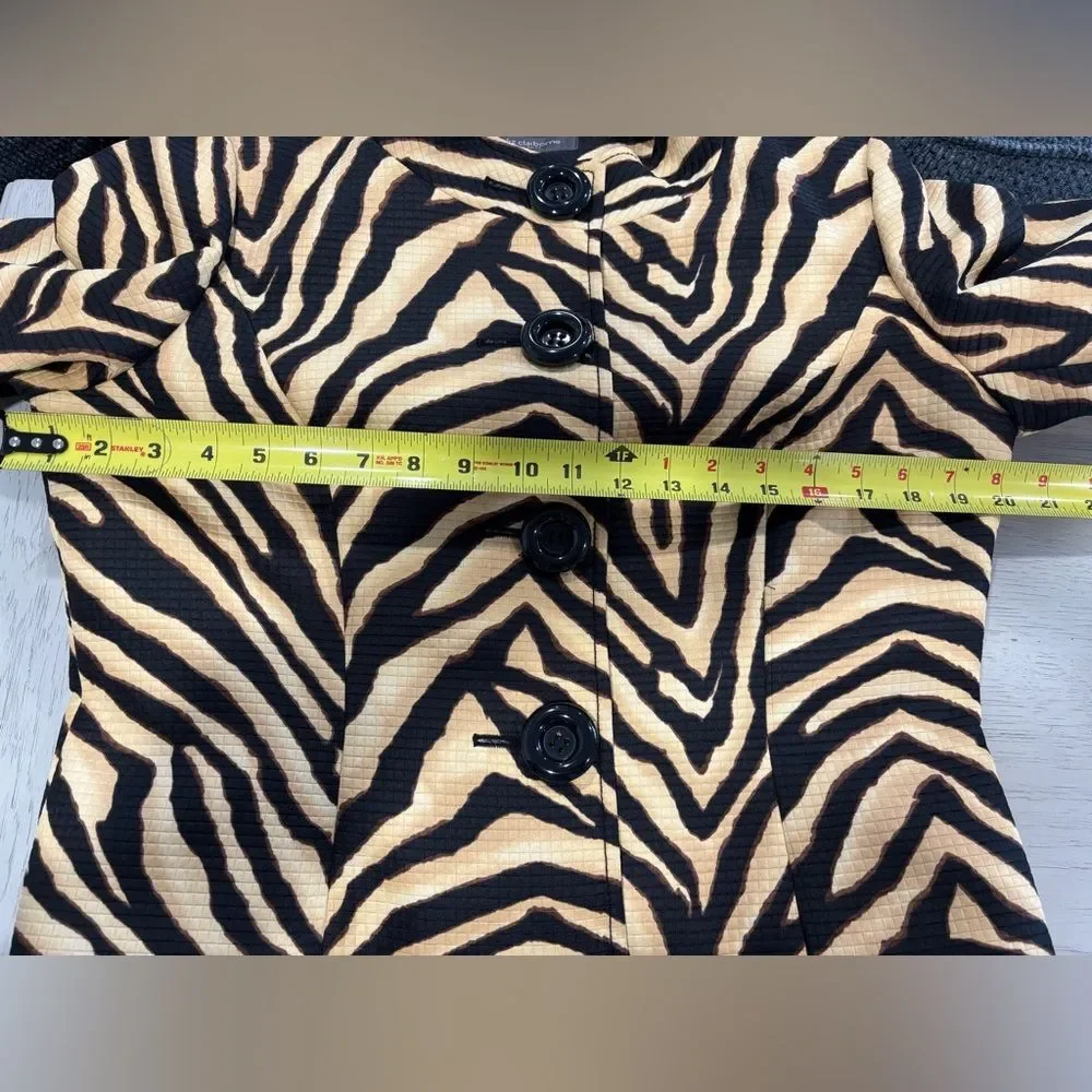 Liz Claiborne Zebra Pattern Blazer - Picture 8 of 14